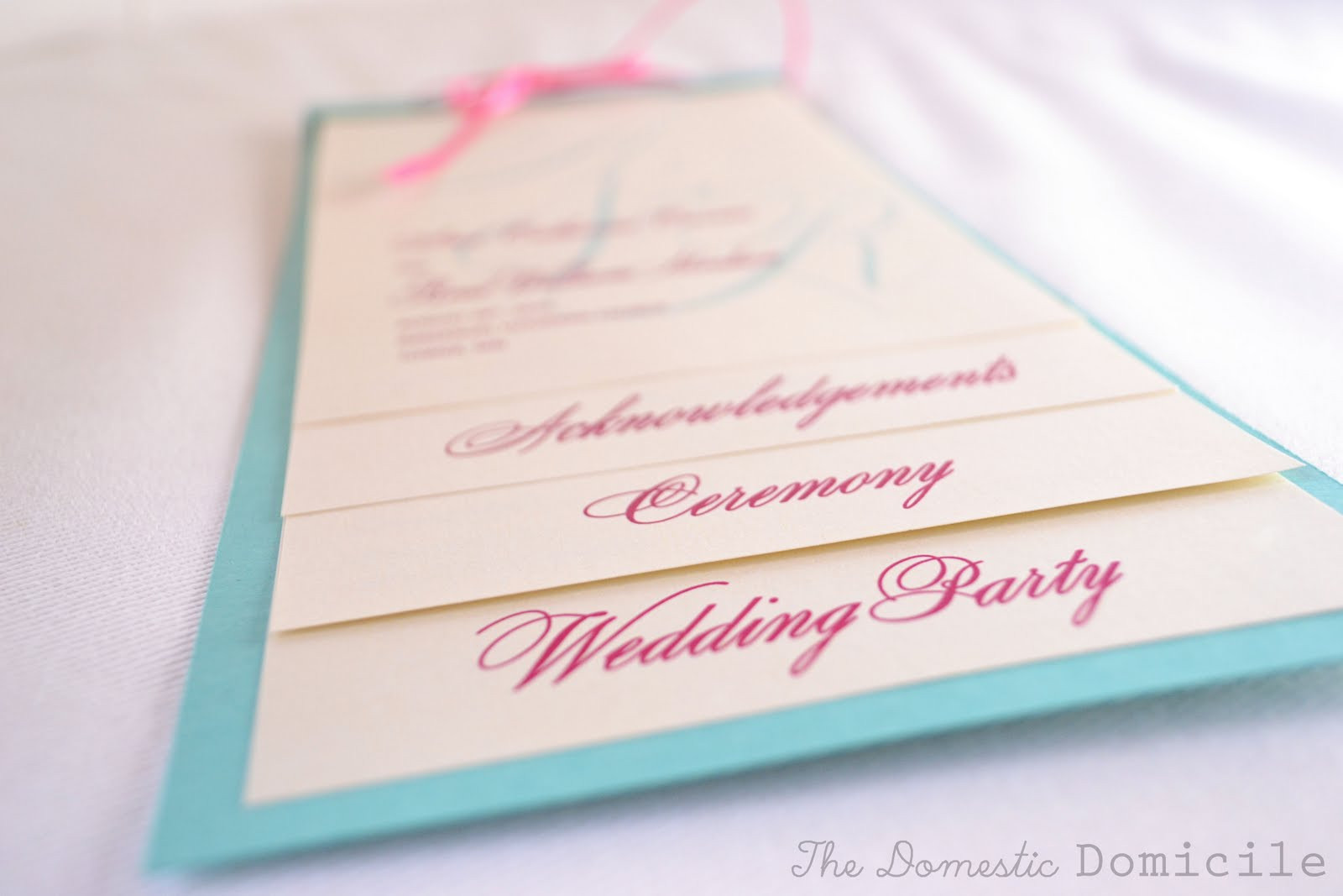 Best ideas about DIY Wedding Programs
. Save or Pin DIY Wedding Revisited Program Templates The Domestic Now.