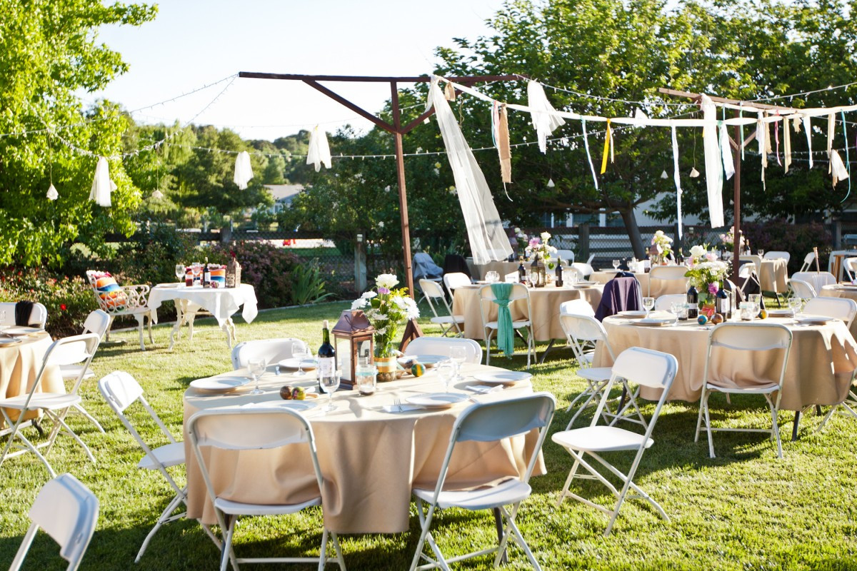 Best ideas about DIY Wedding Receptions Ideas
. Save or Pin Backyard Reception with DIY Streamers Elizabeth Anne Now.