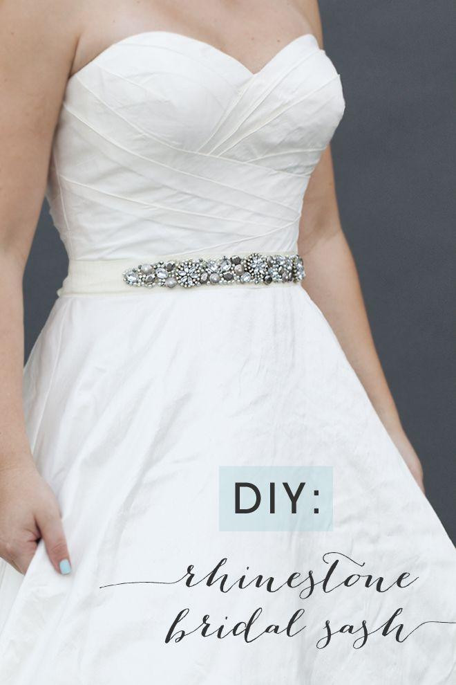 Best ideas about DIY Wedding Sash
. Save or Pin Learn How To Make This Chic DIY Rhinestone Bridal Sash Now.