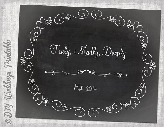 Best ideas about DIY Wedding Signs Templates
. Save or Pin Chalkboard Wedding sign template DIY black & white Now.