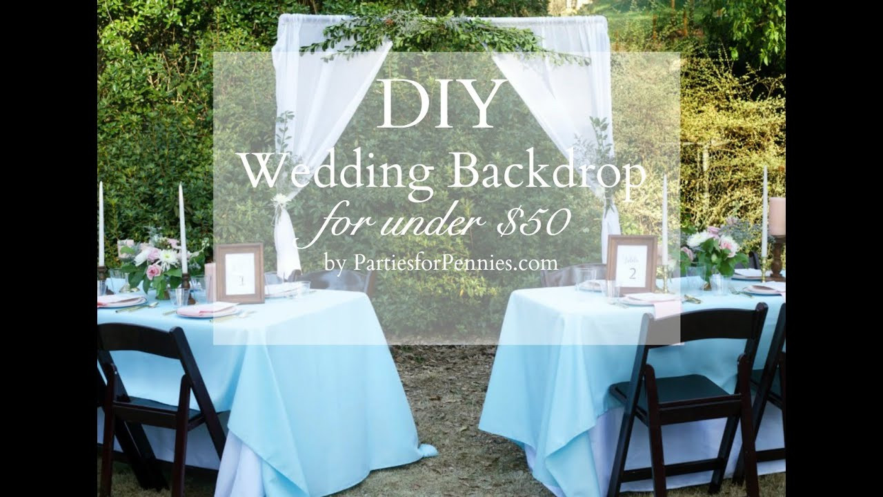 Best ideas about DIY Wedding Video
. Save or Pin DIY Wedding Backdrop under $50 Now.