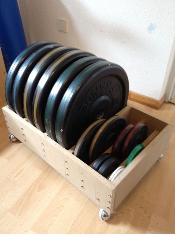 Best ideas about DIY Weight Plate Rack
. Save or Pin DIY olympic plate rack on wheels Now.