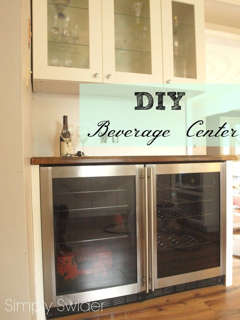 Best ideas about DIY Wine Bar
. Save or Pin DIY Wine Bar and Beverage Center in the Kitchen Now.