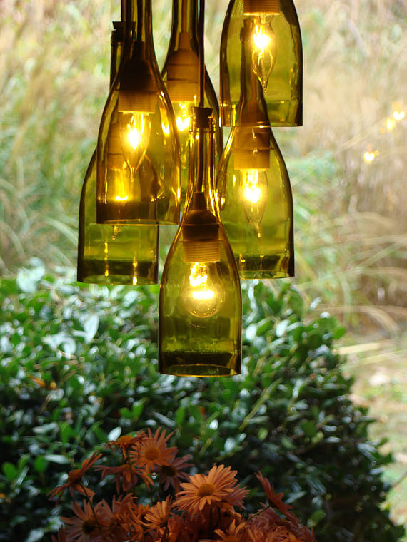Best ideas about DIY Wine Bottle Chandelier
. Save or Pin Recycled Wine Bottle Lighting Now.