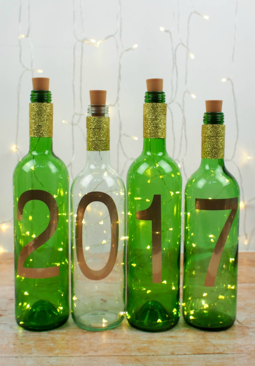 Best ideas about DIY Wine Bottle Crafts
. Save or Pin Simple New Year Craft DIY Wine Bottle Lights Mum In Now.