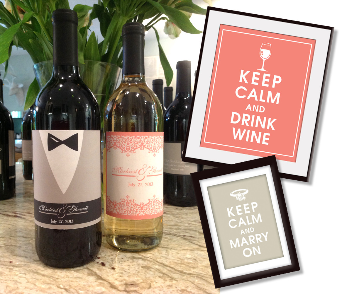 Best ideas about DIY Wine Bottle Labels
. Save or Pin Keep Calm Shop DIY Custom Wedding Wine Labels Now.