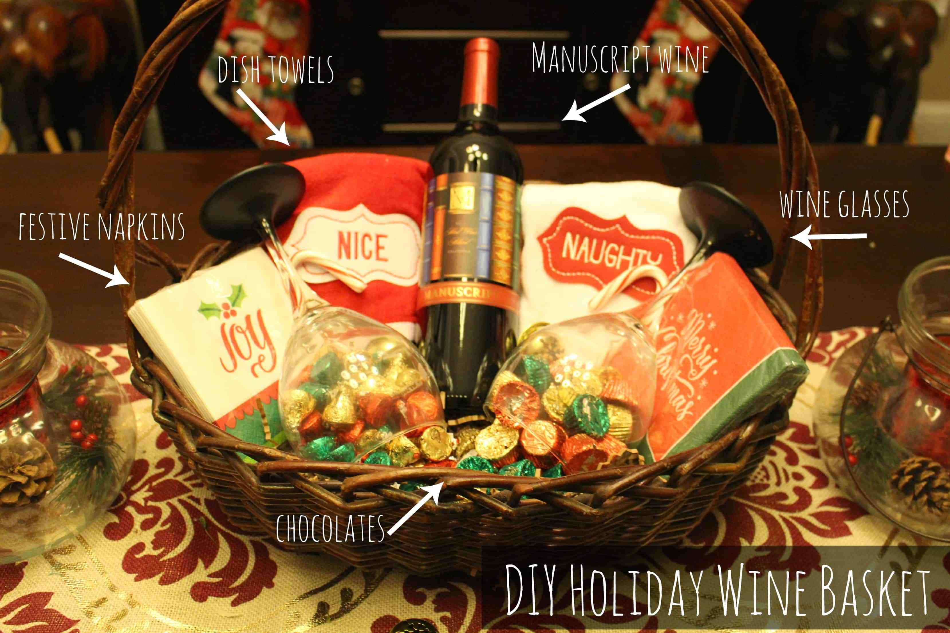 Best ideas about DIY Wine Gift Baskets
. Save or Pin The Perfect Gift DIY Holiday Wine Basket Now.