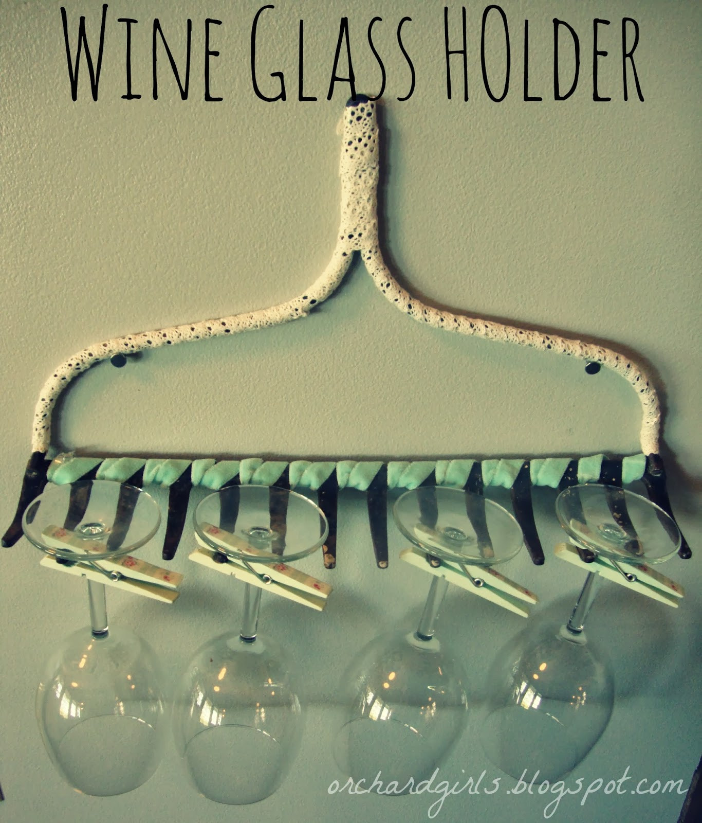 Best ideas about DIY Wine Glass Holder
. Save or Pin Orchard Girls Thrifty Thursday DIY Wine Glass Rack Now.