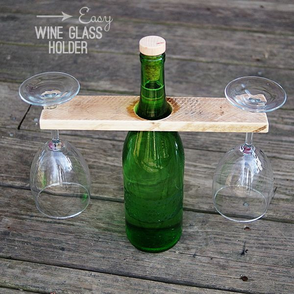 Best ideas about DIY Wine Glass Holder
. Save or Pin DIY Wine Glass Holder from Reclaimed wood and Wine Bottle Now.