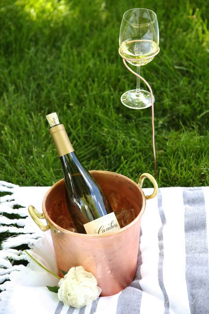 Best ideas about DIY Wine Glass Holder
. Save or Pin DIY Wine Stakes Glass Holder Now.