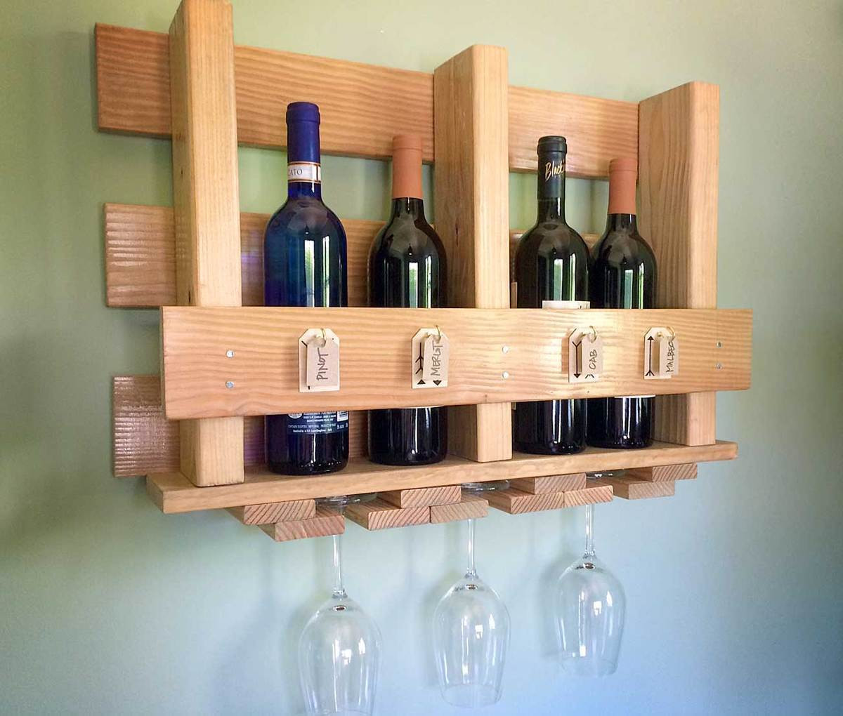 Best ideas about DIY Wine Glass Holder
. Save or Pin DIY Wine Glass Rack and Wine Bottle Holder Now.