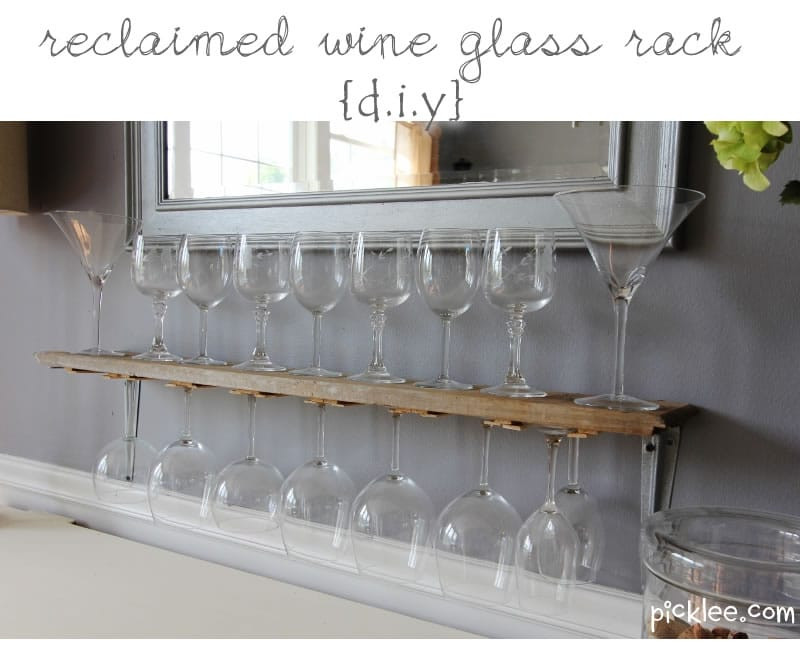 Best ideas about DIY Wine Glass Rack
. Save or Pin Reclaimed Wine Glass Rack DIY Picklee Now.
