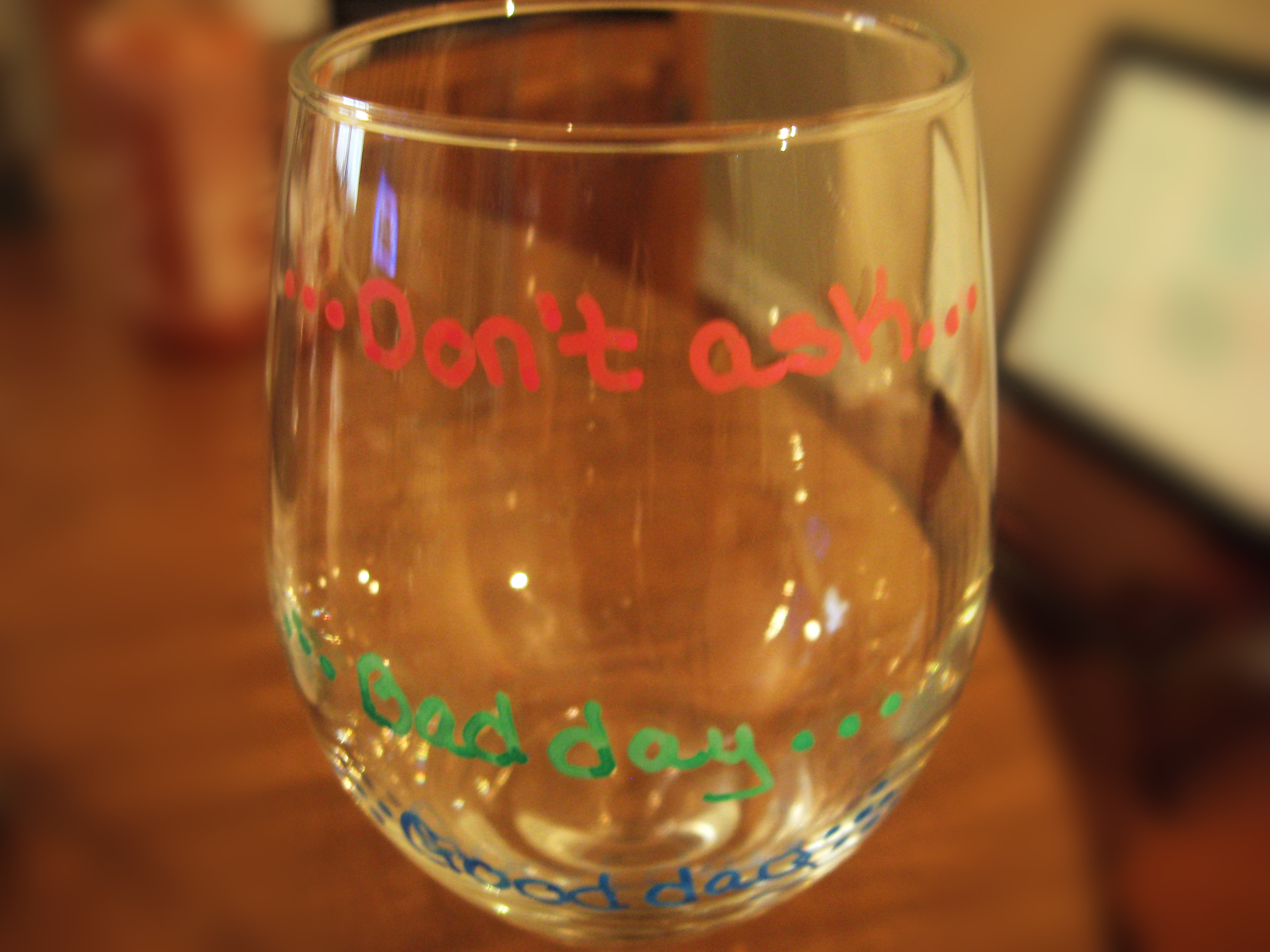 Best ideas about DIY Wine Glasses
. Save or Pin DIY Bad Day Wine Glasses Now.