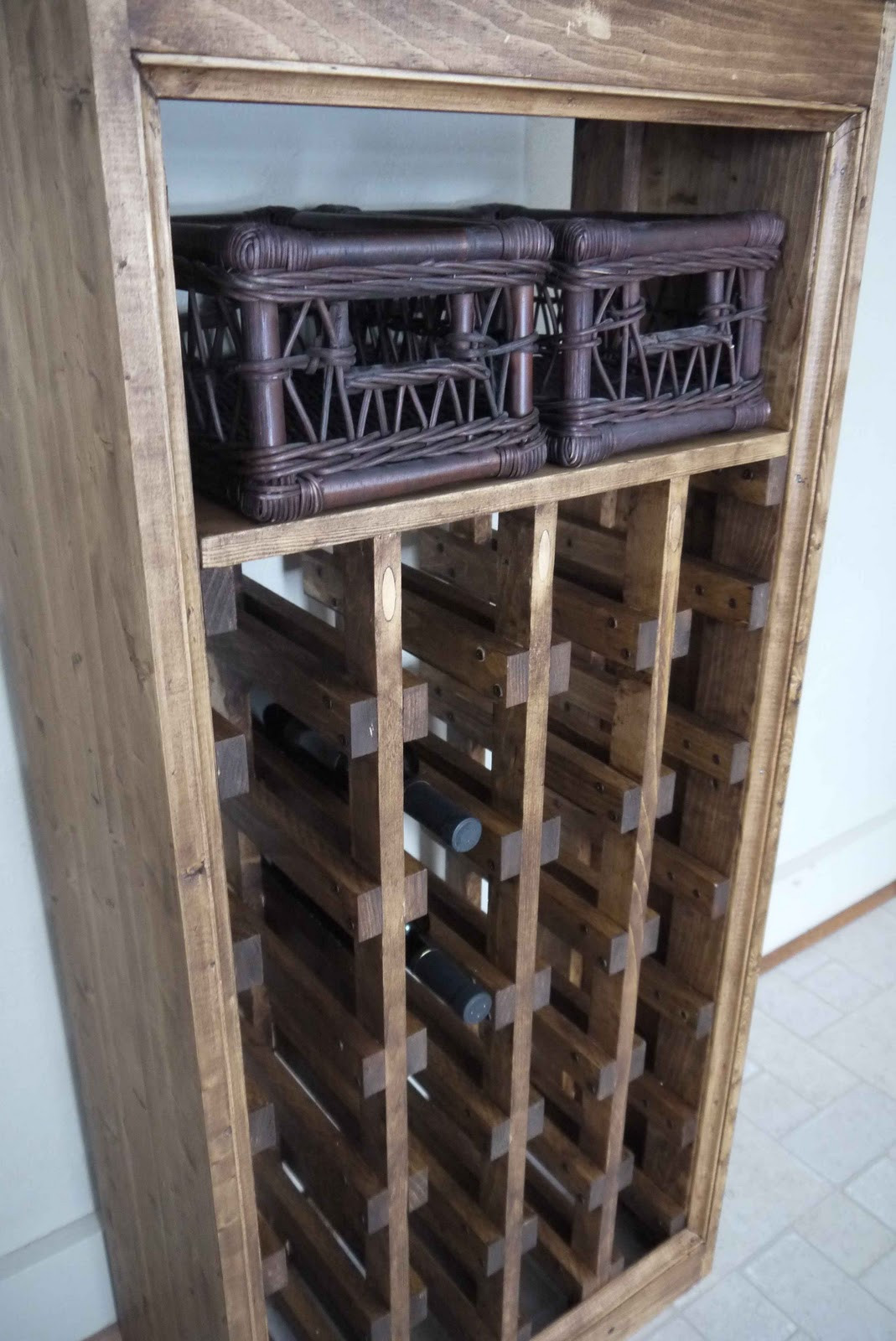 Best ideas about DIY Wine Rack
. Save or Pin Rhubarb Diaries DIY Wine Rack pleted Now.