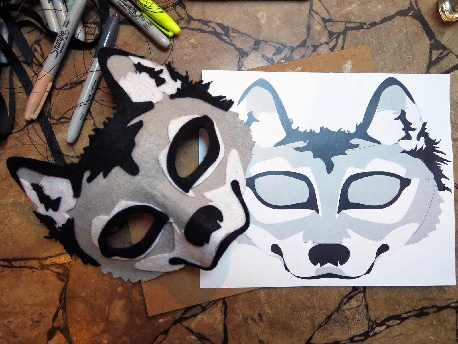 Best ideas about DIY Wolf Mask
. Save or Pin Happenstance Wedding Felt Animal Masks Now.