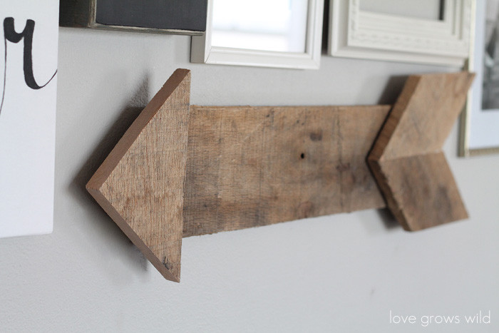 Best ideas about DIY Wood Arrow
. Save or Pin DIY Wood Pallet Arrow Love Grows Wild Now.
