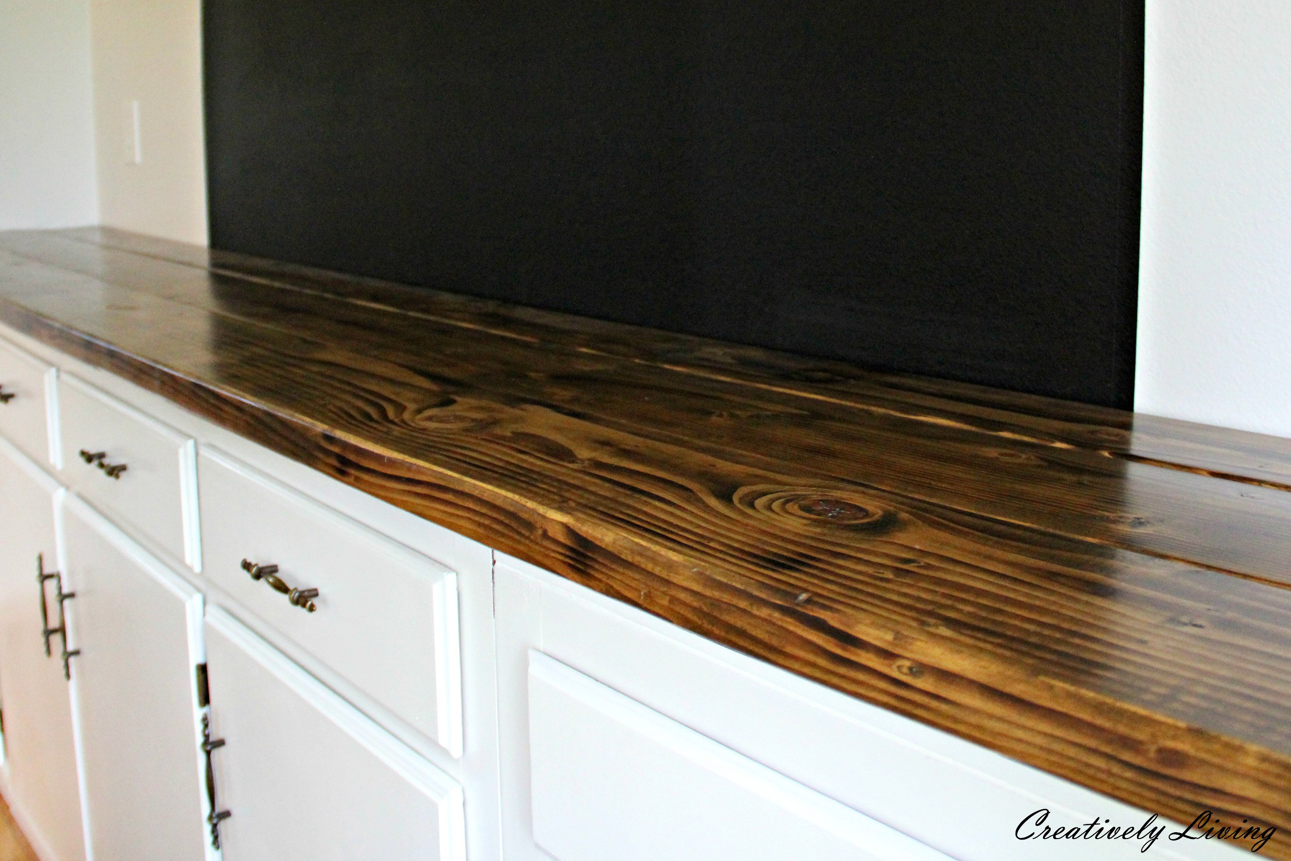 Best ideas about DIY Wood Bar Tops
. Save or Pin Torched DIY Rustic Wood Counter Top for Under $50 by Now.