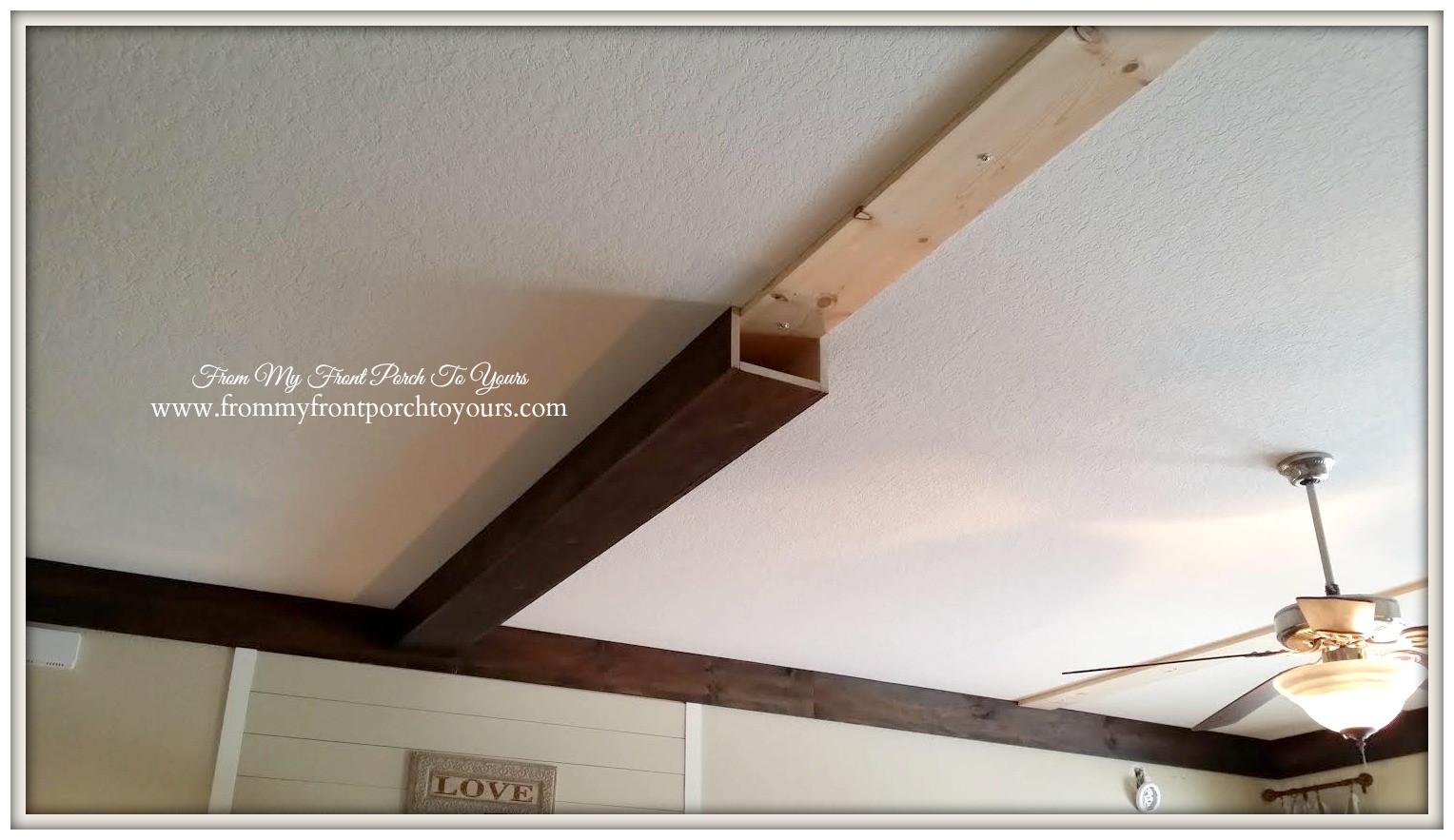Best ideas about DIY Wood Beams
. Save or Pin From My Front Porch To Yours How We Made Our DIY Wood Beams Now.