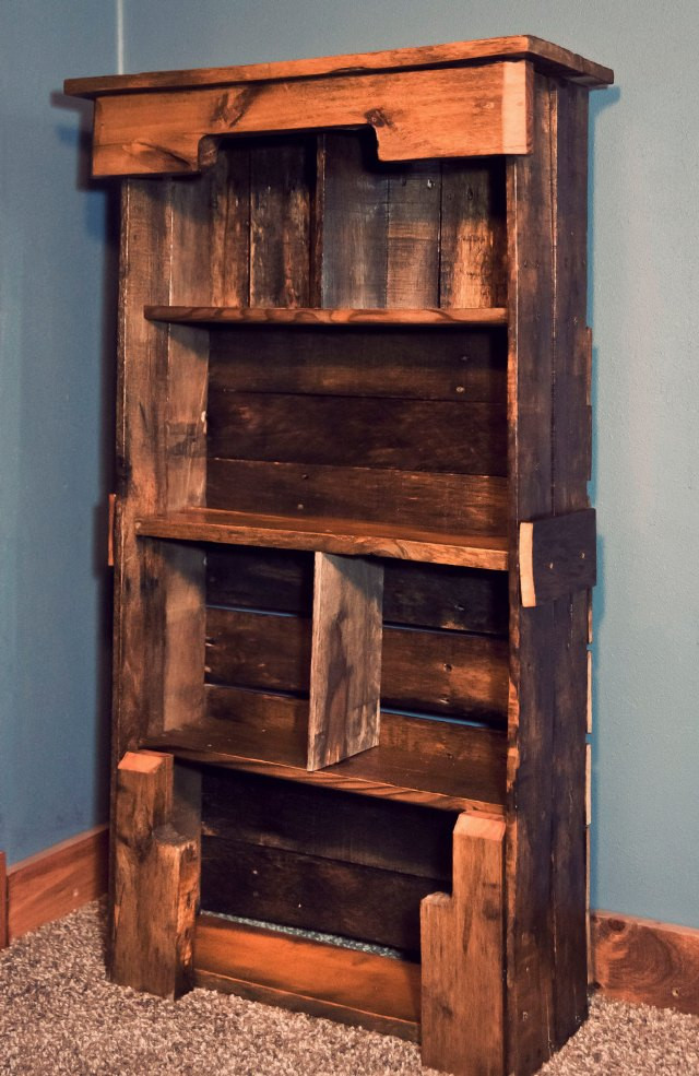 Best ideas about DIY Wood Bookshelves
. Save or Pin Wooden Pallet Bookshelf DIY Now.