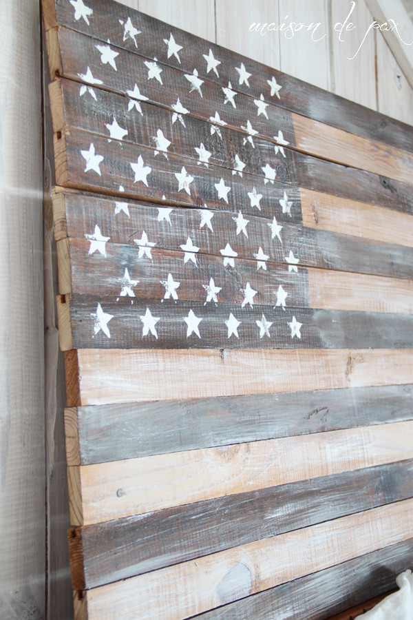 Best ideas about DIY Wood Burned American Flag
. Save or Pin DIY Planked American Flag Maison de Pax Now.