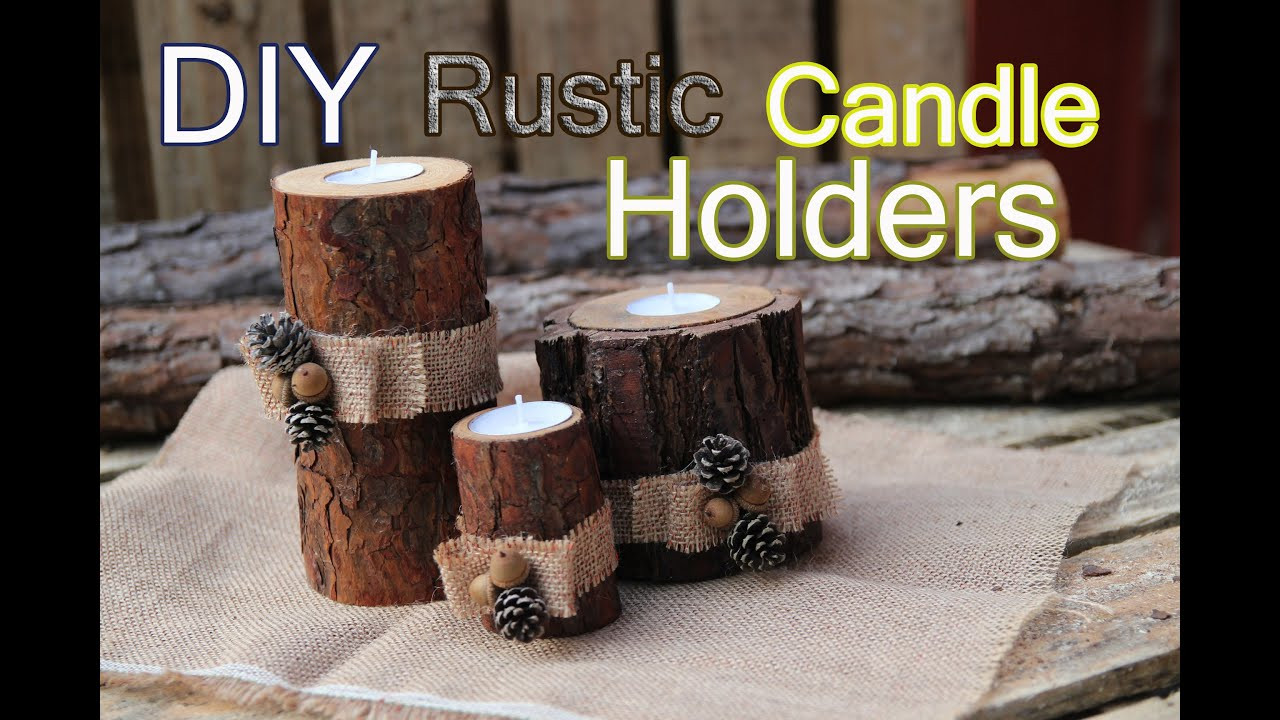 Best ideas about DIY Wood Candle Holders
. Save or Pin DIY Rustic Wood Candle Holders Now.