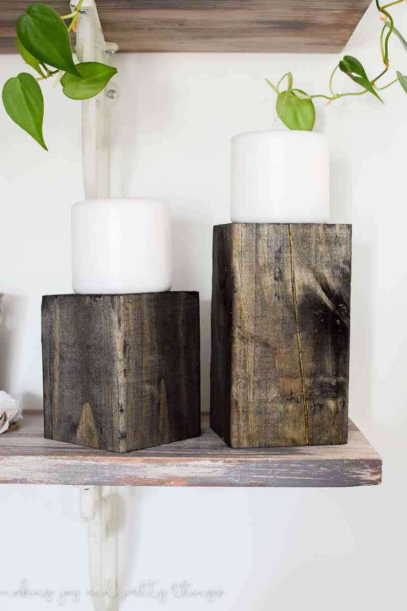 Best ideas about DIY Wood Candle Holders
. Save or Pin DIY Wood Block Candle Holders Now.