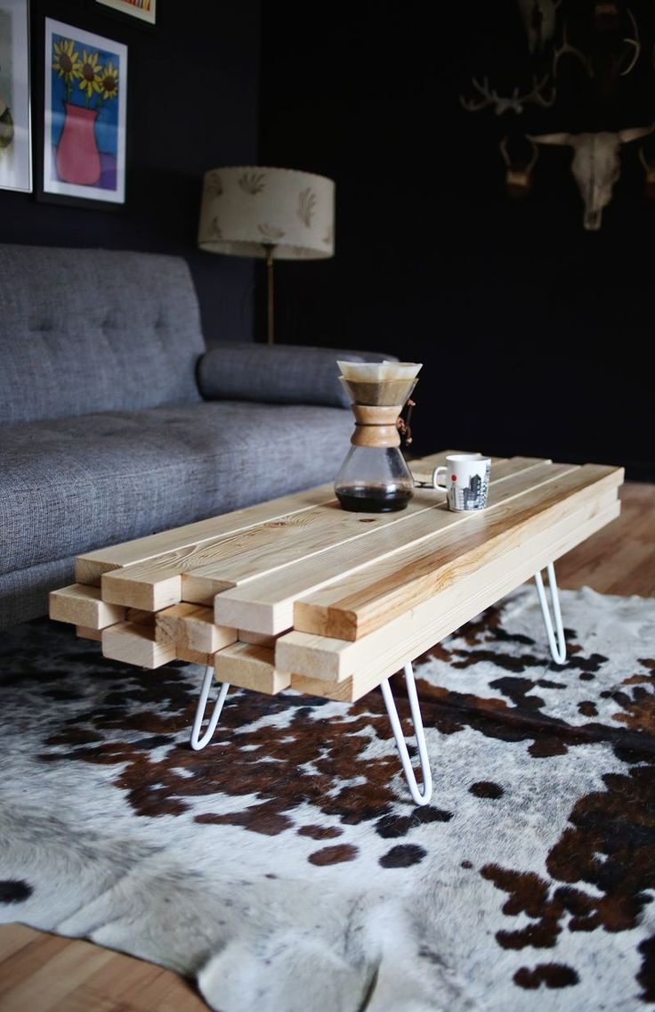 Best ideas about DIY Wood Coffee Tables
. Save or Pin Table basse DIY en planches de bois ♥ Easy DIY coffee Now.