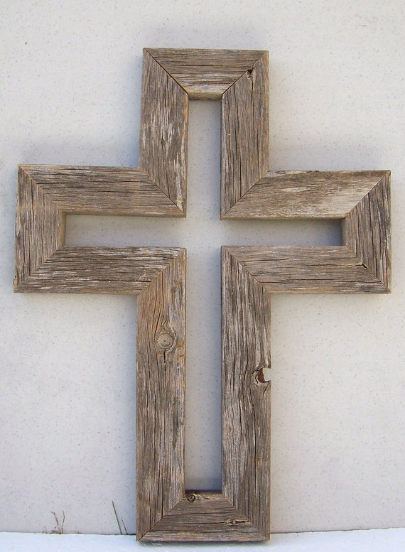 Best ideas about DIY Wood Crosses
. Save or Pin Aged Barnwood Wall Cross Unique one of a kind Now.