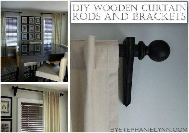 Best ideas about DIY Wood Curtain Rod
. Save or Pin Make Your Own Wooden Ball Curtain Rod Set with Brackets Now.