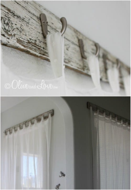 Best ideas about DIY Wood Curtain Rod
. Save or Pin 16 DIY Curtain Rods And Hooks That Give You Gorgeous Style Now.