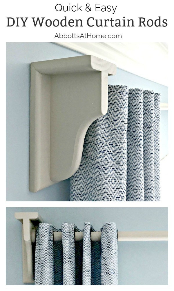 Best ideas about DIY Wood Curtain Rods
. Save or Pin Quick & Easy DIY Wooden Curtain Rod and Brackets Abbotts Now.