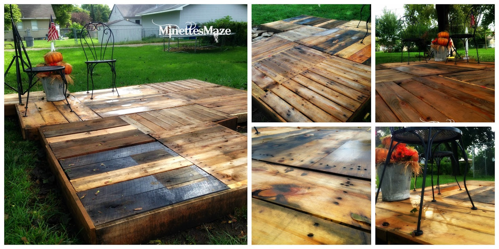 Best ideas about DIY Wood Deck
. Save or Pin MinettesMaze DIY Pallet Deck Now.