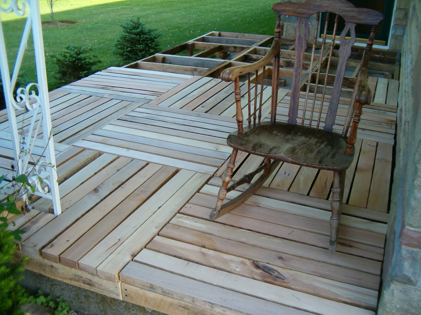 Best ideas about DIY Wood Decking
. Save or Pin Redo Redux Revisiting Past Projects Pallet Wood Front Porch Now.