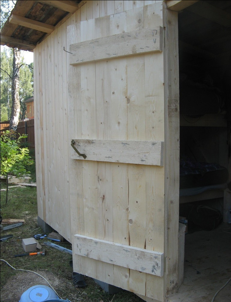 Best ideas about DIY Wood Doors
. Save or Pin Window Door Self made wooden shed door photos DIY wood Now.