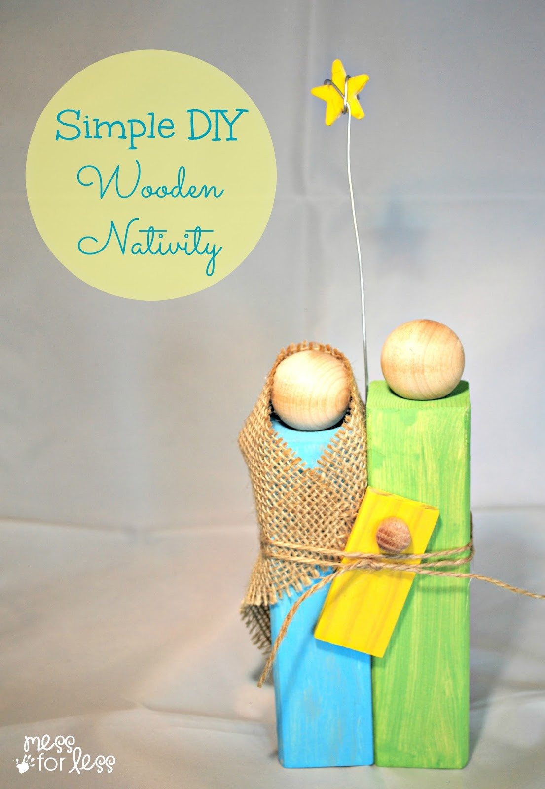 Best ideas about DIY Wood Gifts
. Save or Pin Homemade Christmas Gifts Wooden Nativity Craft Mess Now.