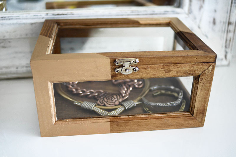 Best ideas about DIY Wood Jewelry Box
. Save or Pin Mr Kate DIY stained wood and gold jewelry box Now.