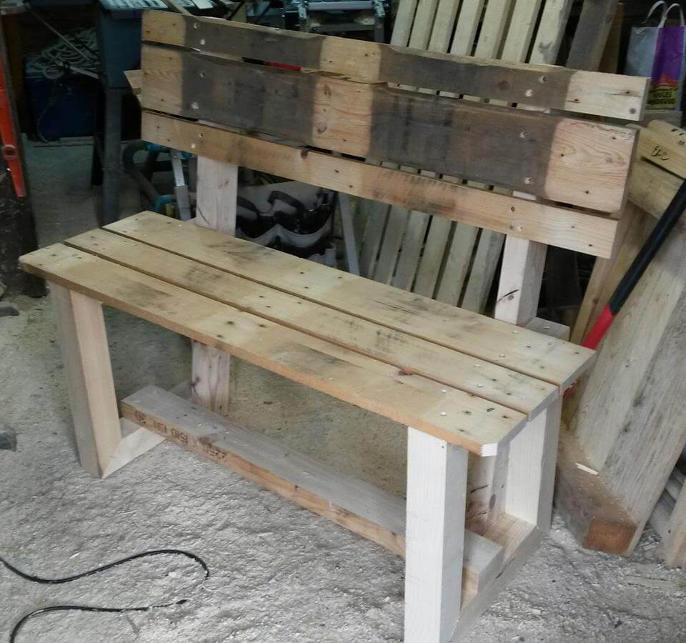 Best ideas about DIY Wood Pallet Bench
. Save or Pin Rustic Inspired Wooden Pallet Bench Now.