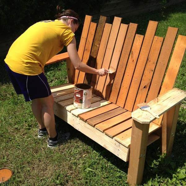 Best ideas about DIY Wood Pallet Bench
. Save or Pin 10 DIY Well Designed Pallet Bench Ideas Now.