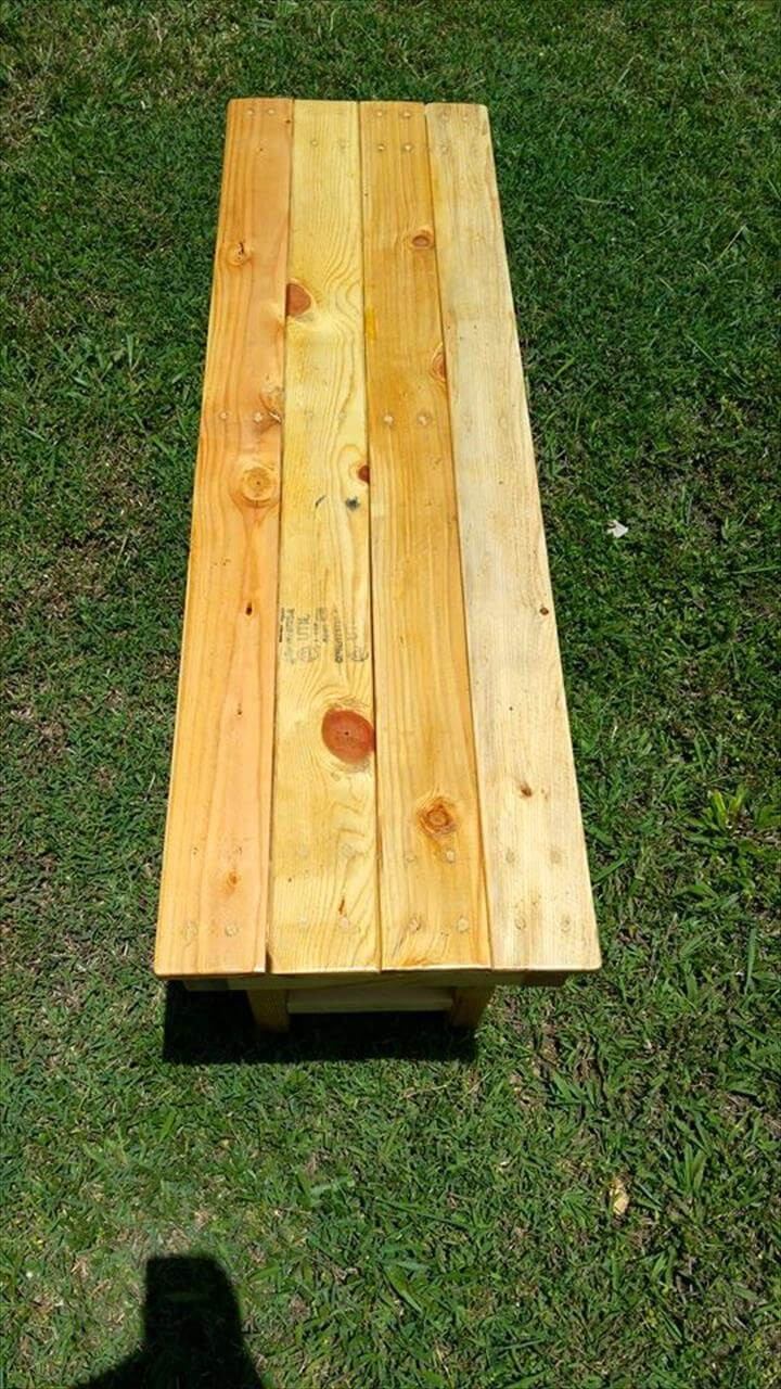 Best ideas about DIY Wood Pallet Bench
. Save or Pin DIY Wood Pallet Garden Bench Now.