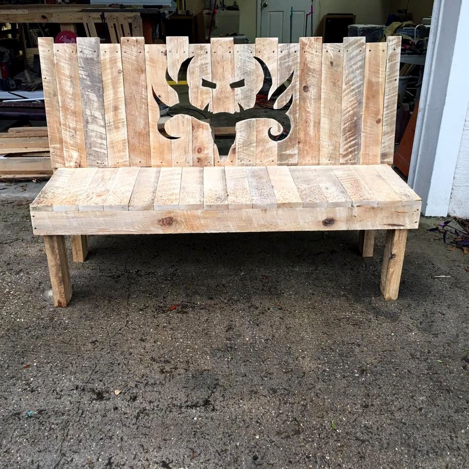 Best ideas about DIY Wood Pallet Bench
. Save or Pin DIY Wooden Pallet Bench with Artful Backrest Now.