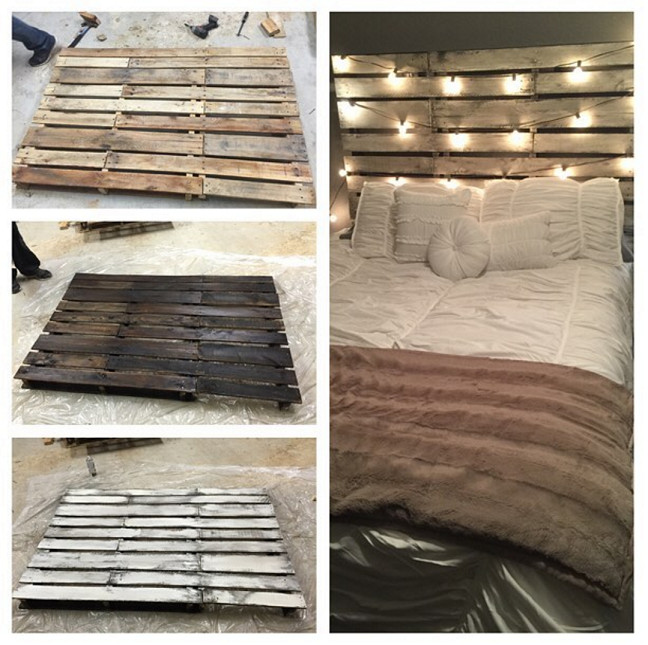 Best ideas about DIY Wood Pallet Headboard
. Save or Pin 11 Easy And Bud Friendly DIY Pallet Headboards Now.