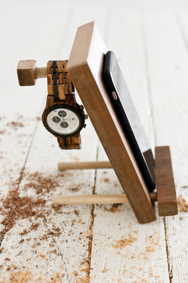 Best ideas about DIY Wood Phone Stand
. Save or Pin DIY Cell Phone Stand and Accessory Holder Tidbits Now.