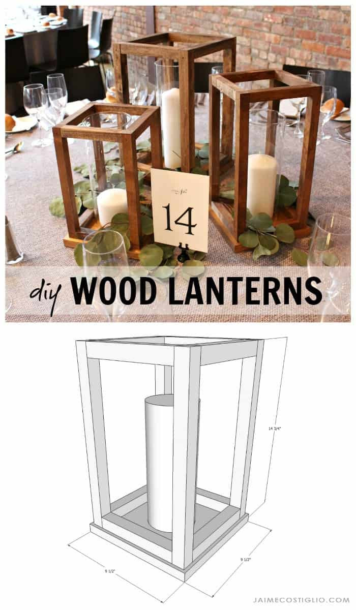 Best ideas about DIY Wood Project Plans
. Save or Pin DIY Wood Lantern Centerpieces Jaime Costiglio Now.