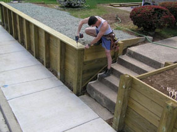 Best ideas about DIY Wood Retaining Wall
. Save or Pin DIY Retaining Walls Now.