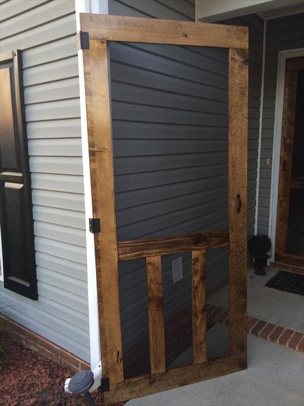 Best ideas about DIY Wood Screen Door
. Save or Pin DIY Pallet Screen Door Now.
