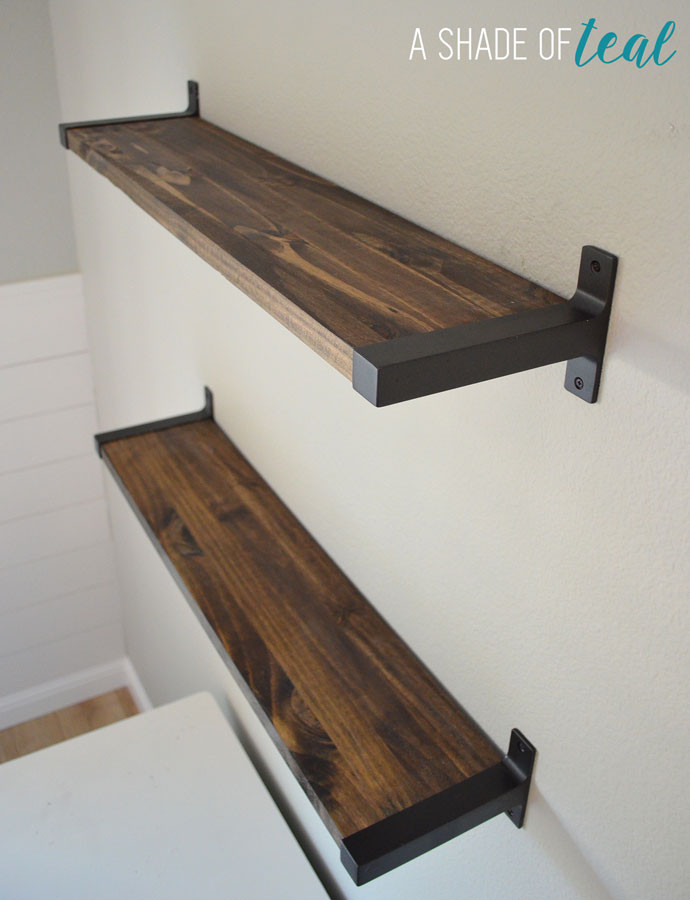 Best ideas about DIY Wood Shelf Brackets
. Save or Pin Rustic DIY Bookshelf with IKEA Ekby Brackets Now.
