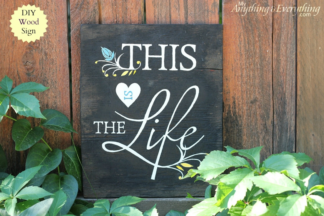 Best ideas about DIY Wood Signs
. Save or Pin DIY Wood Sign with Printable Anything Now.