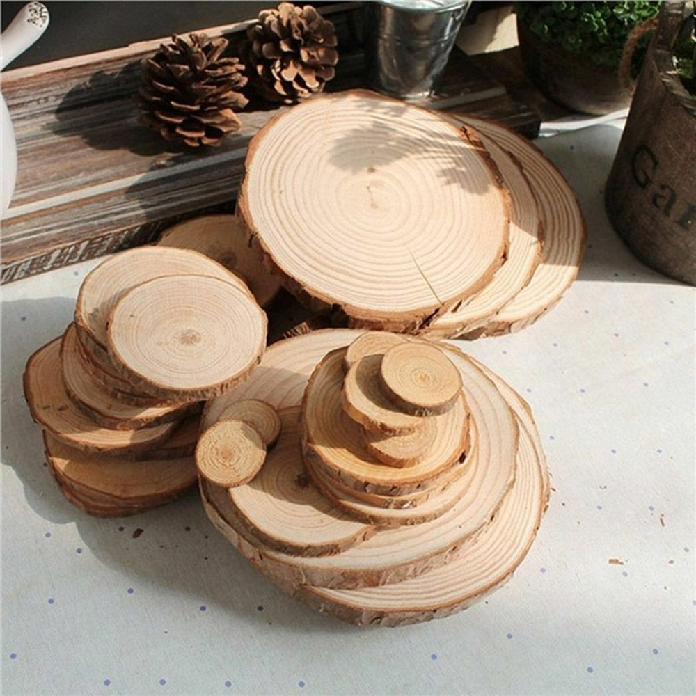 Best ideas about DIY Wood Slices
. Save or Pin 50pcs Wedding Centerpieces DIY Crafts Wood Slices Discs Now.