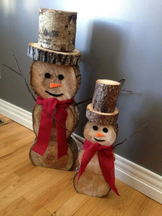 Best ideas about DIY Wood Snowman
. Save or Pin 60 of the BEST DIY Christmas Decorations Kitchen Fun Now.