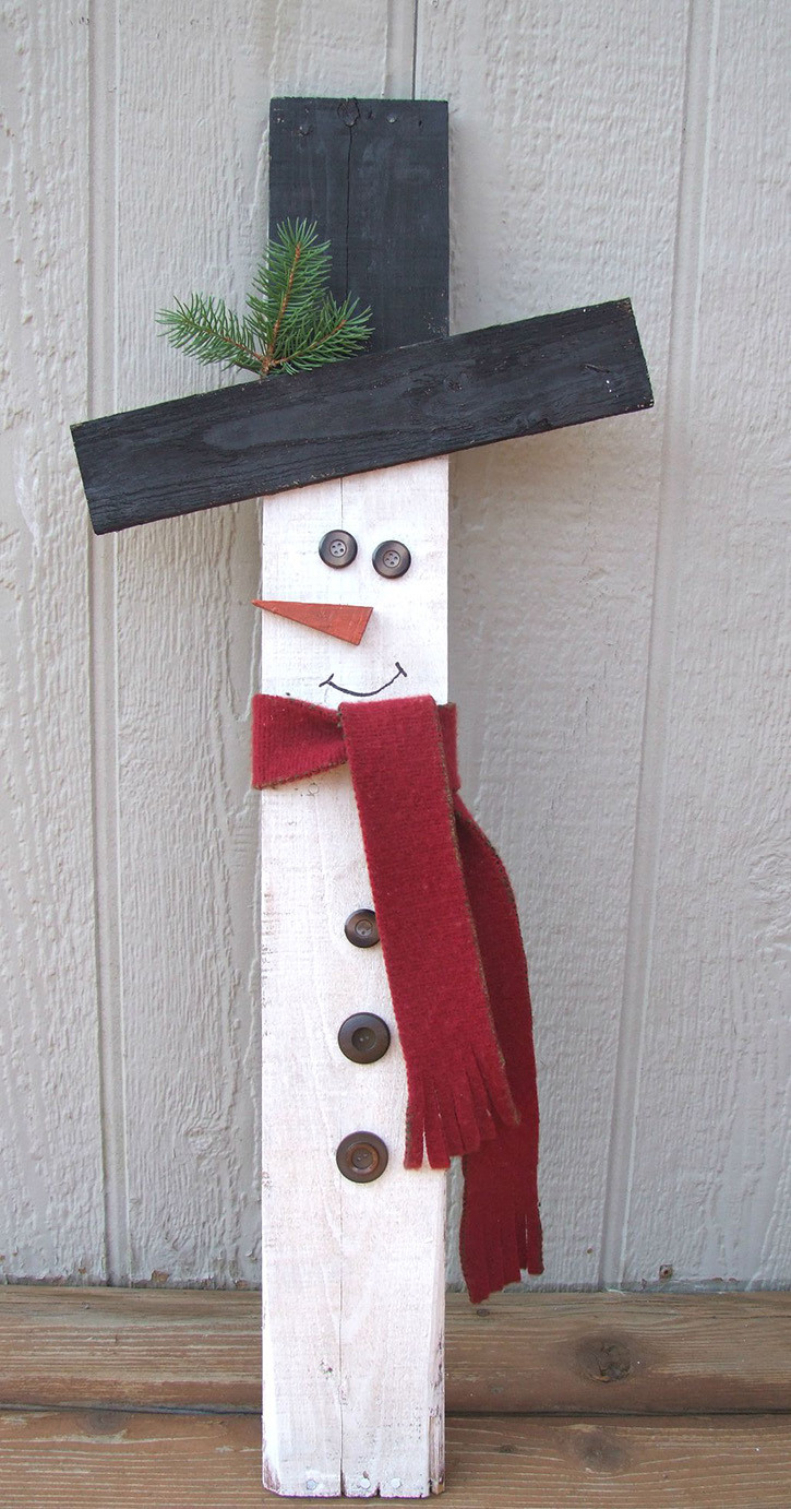 Best ideas about DIY Wood Snowman
. Save or Pin How to Make A Wooden Snowman Now.